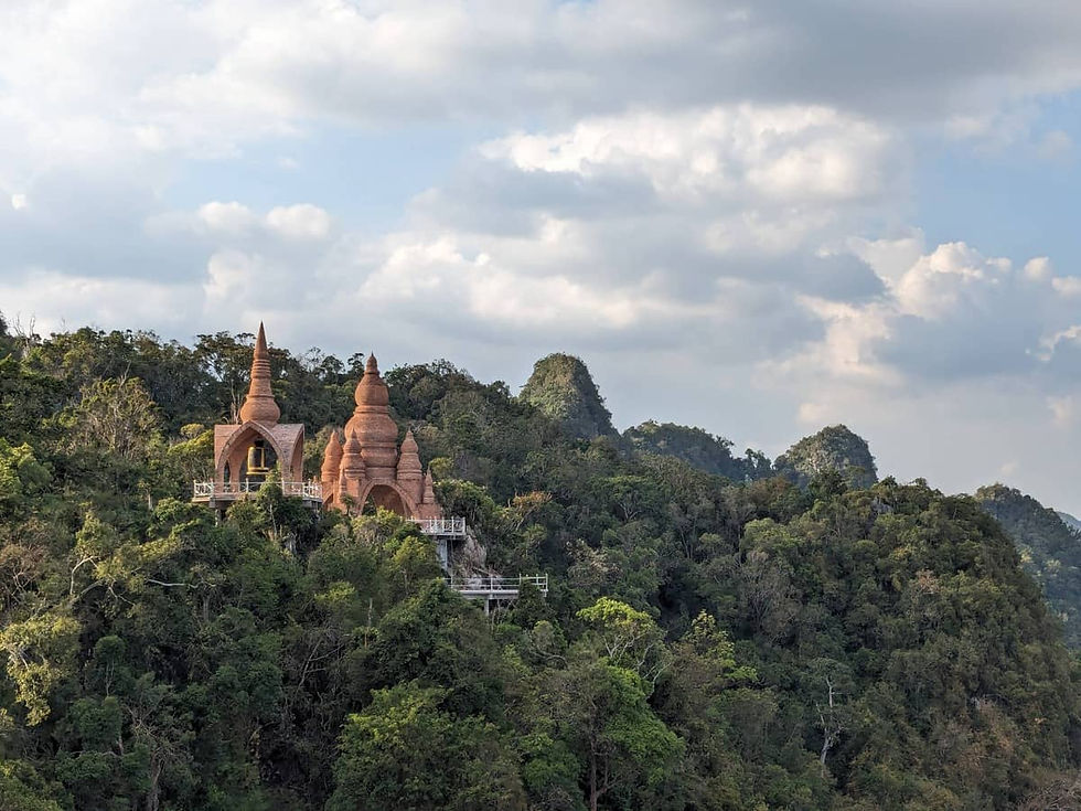 Forest landscape, Thai monument