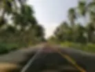 Local cycling road along the Gulf of Thailand