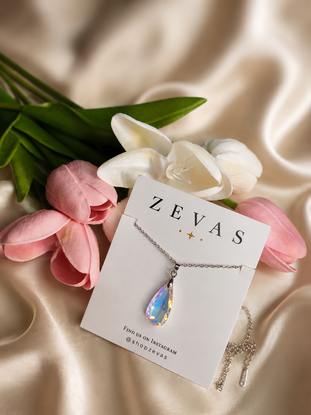 Aurora Teardrop Necklace