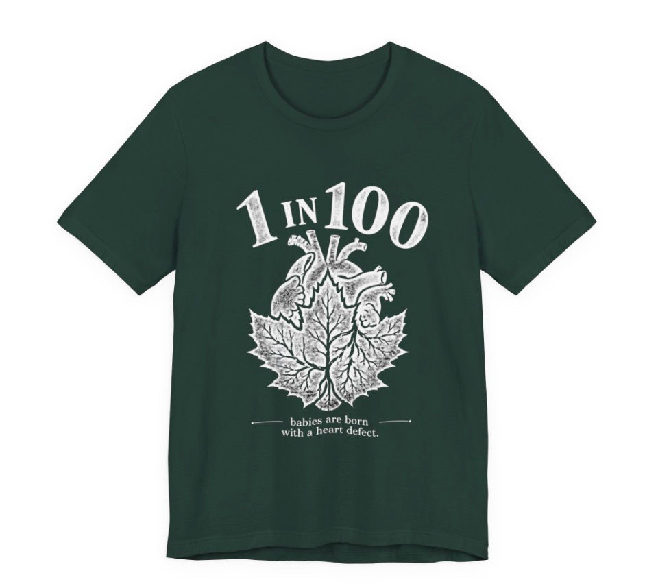 Thumbnail: Heart organ tshirt with fall leaf 🍁 