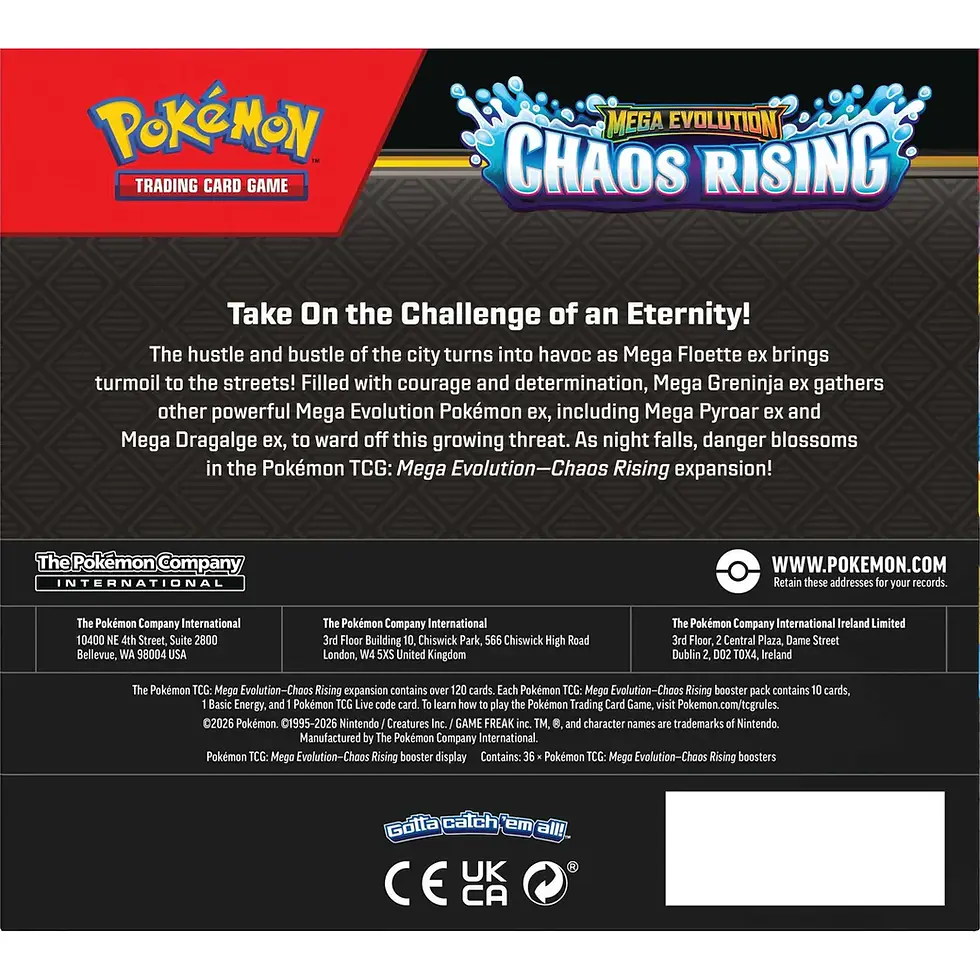 Thumbnail: Pokémon TCG: Mega Evolution Chaos Rising - Boosters Display