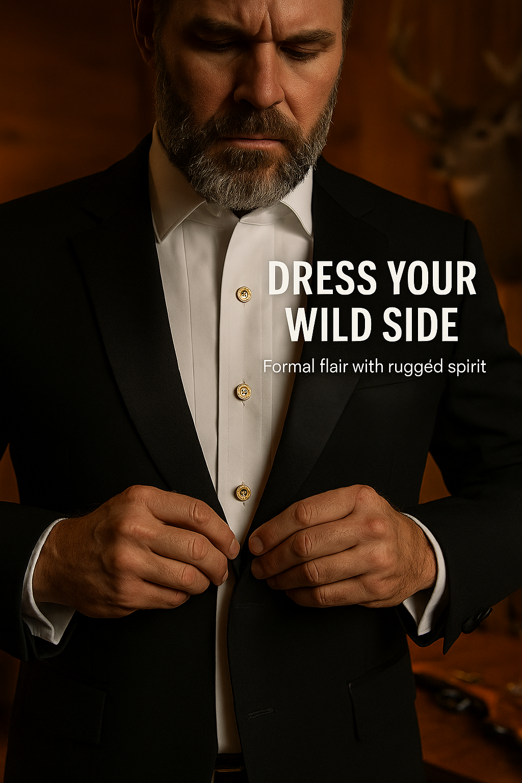 Brass 410 Calibre Tuxedo Shirt Stud Set (Set of 5)
