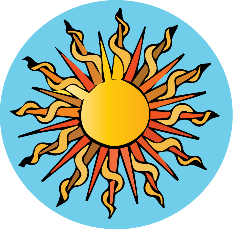 Sun with Blue Sky