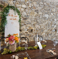 Table des mariés ; table d'honneur ; déco mariage automne