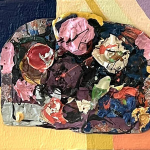 Molten Petals Mixed Media Art