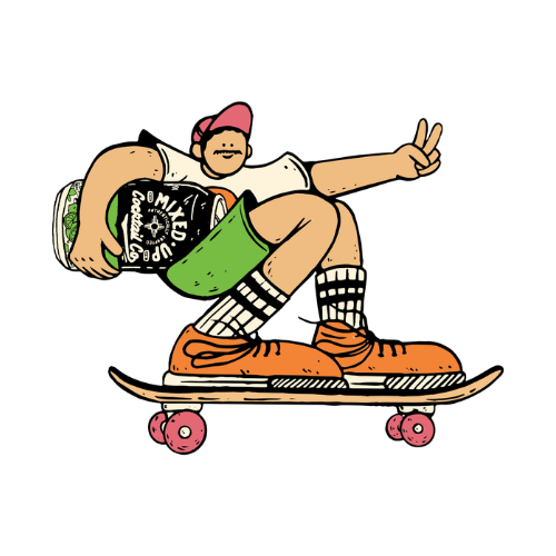 Mixed Up Cocktails Longboard
