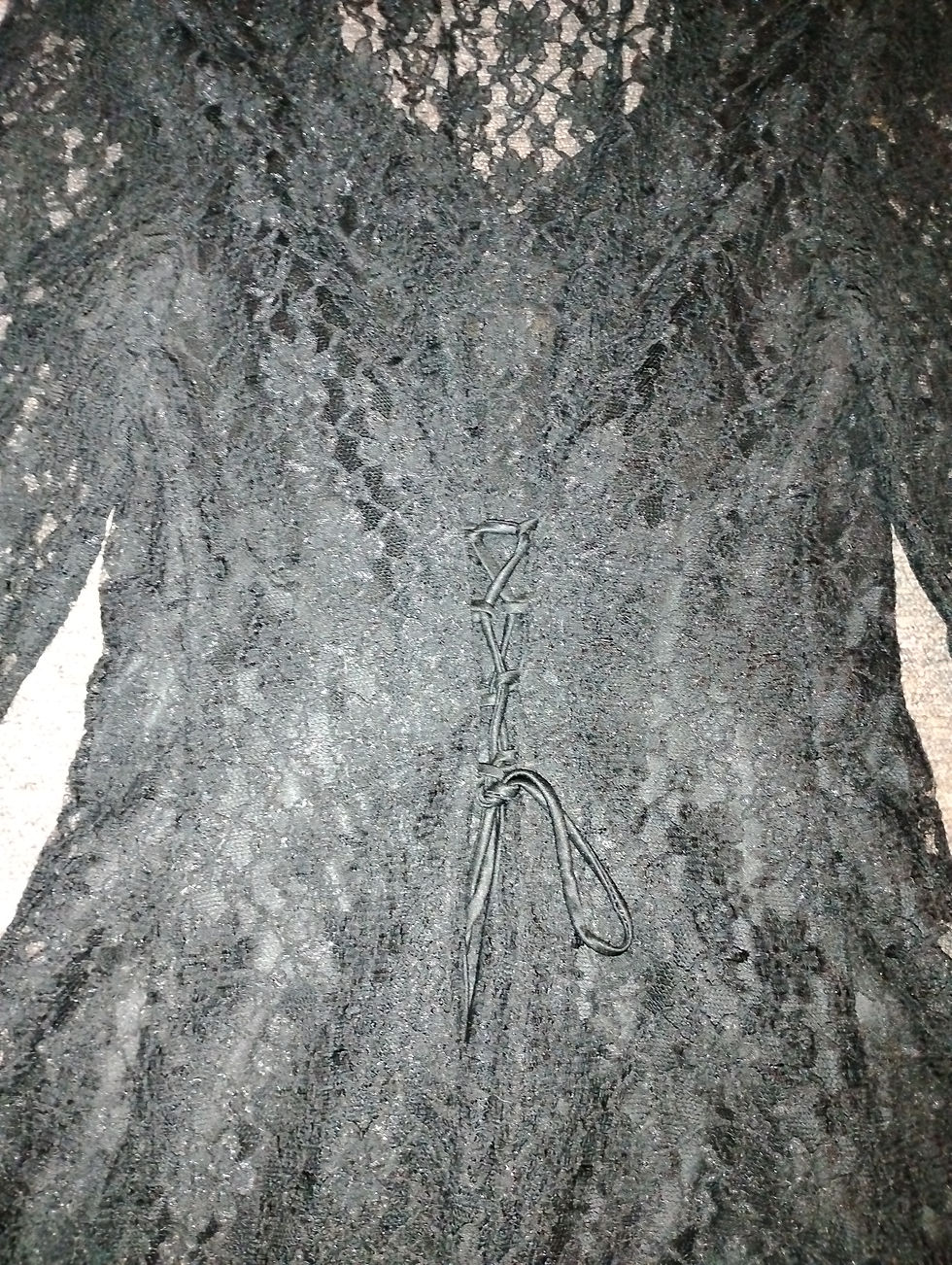 Thumbnail: Witch/Vamp Dress - lined french lace