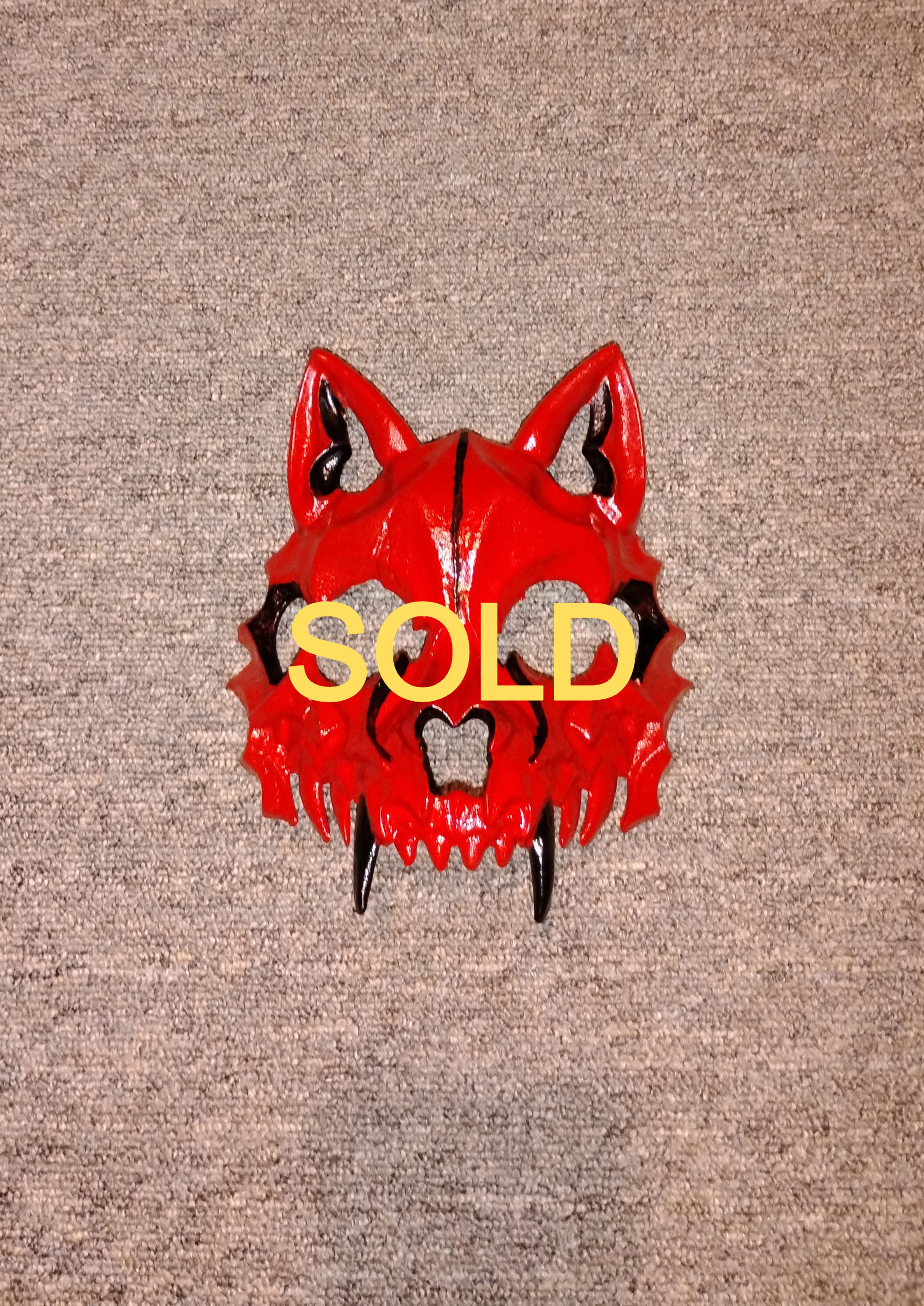 BLACK FANGED RED WOLF