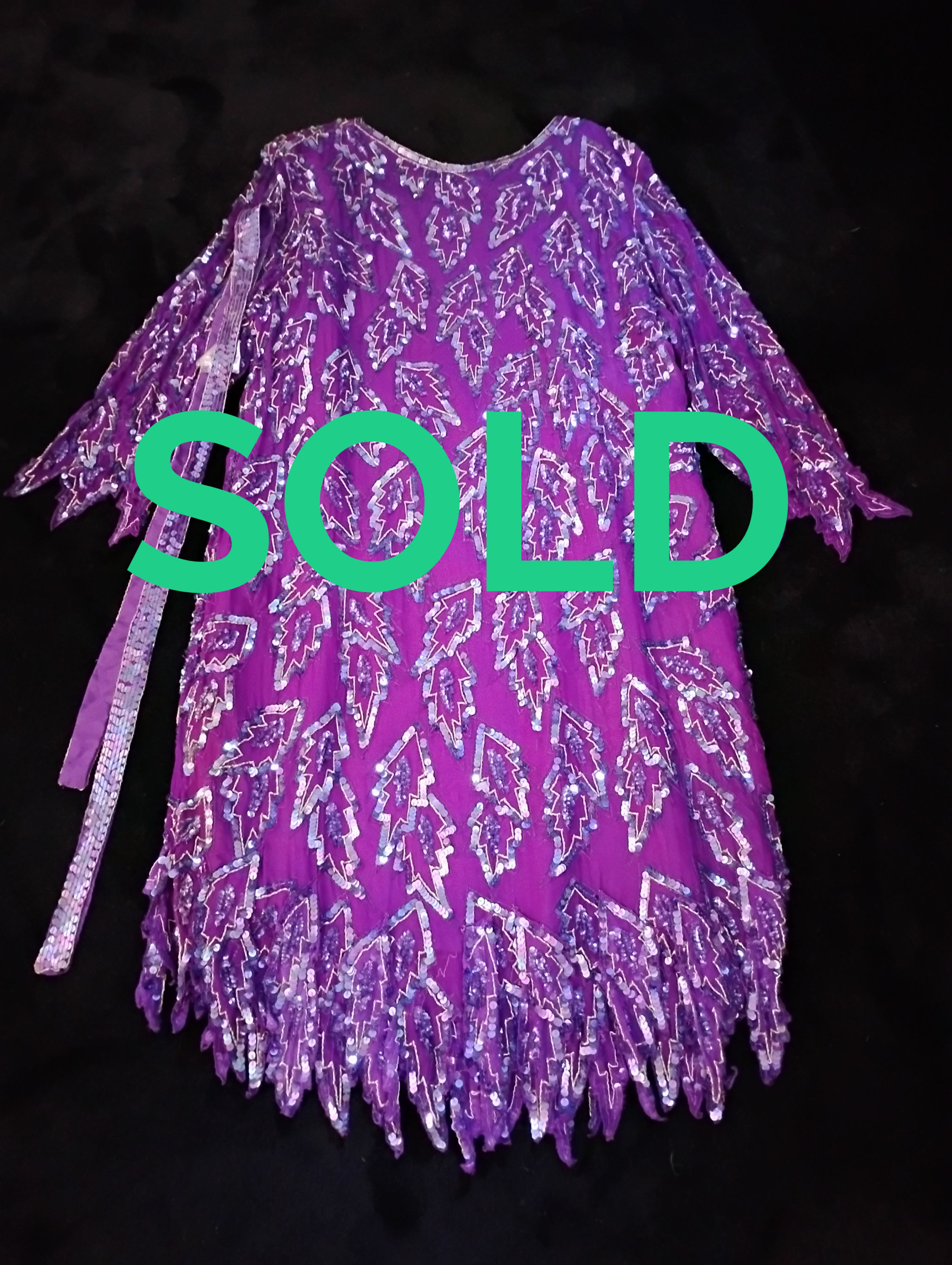 PURPLE PEACOCK DRESS