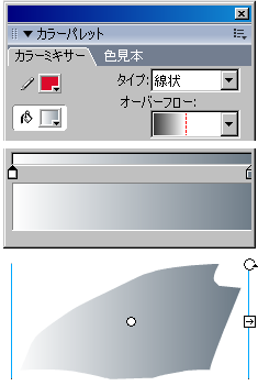 窓ガラスのグラデーション