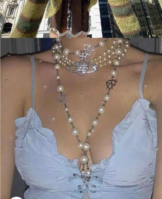 Pearl Necklace With Planet Original