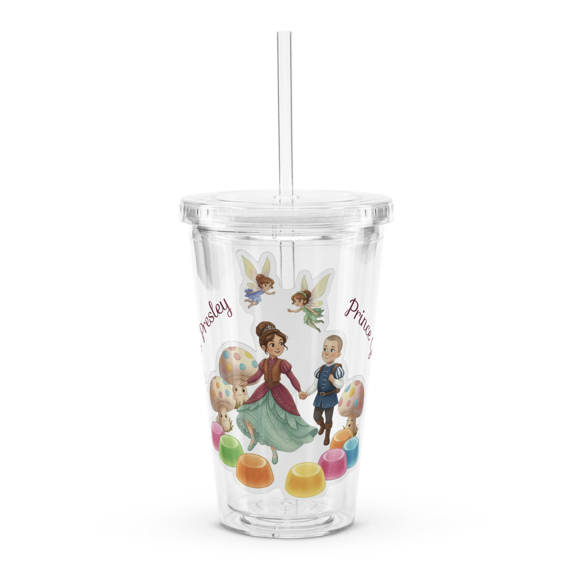 Princess Presley and the PKU Chocolate Quest Clear plastic tumbler