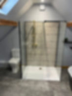 Tiled walk in shower H&K Plumbers