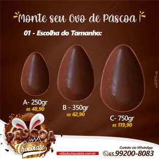 Passo 1: Escolha o tamanho