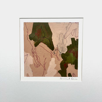 small original abstract art painting on paper for sale Amanda davis San Diego