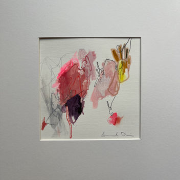small  original abstract art painting Amanda Davis San Diego, CA