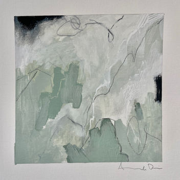 small  original abstract art painting Amanda davis San 