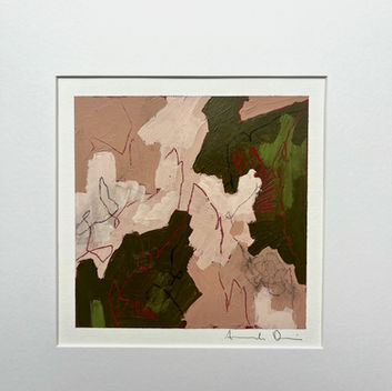 small original abstract art painting on paper for sale Amanda davis San Diego