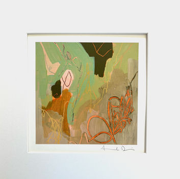 small  original abstract art painting Amanda davis San 