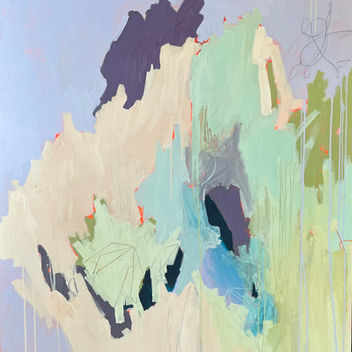 large original abstract art painting on canvas for sale Amanda davis San Diego