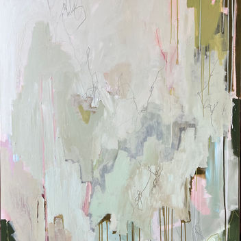 large original abstract art painting on canvas for sale Amanda davis San Diego