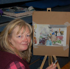 Watercolour demonstration