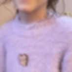 Broche koala en bois peinture rose métallisée