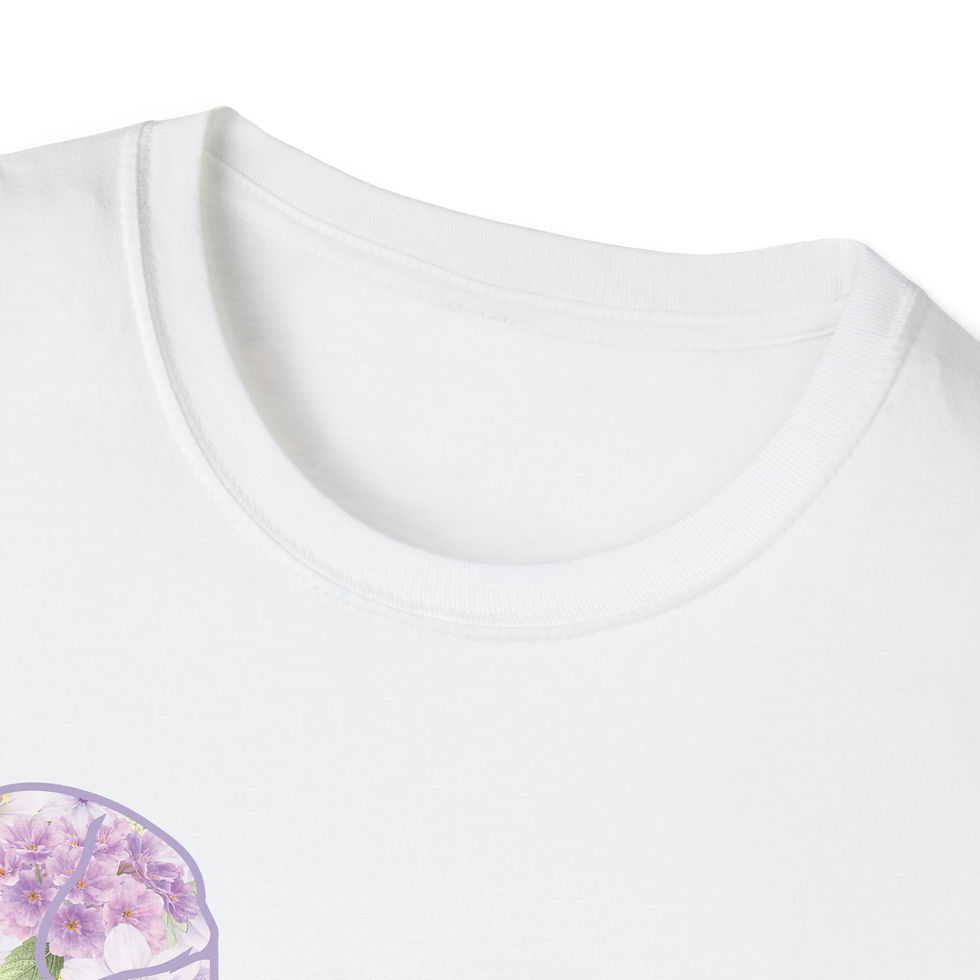 Thumbnail: Dog Wild Meadow Lavender silhouette illustration with soft botanical flower details