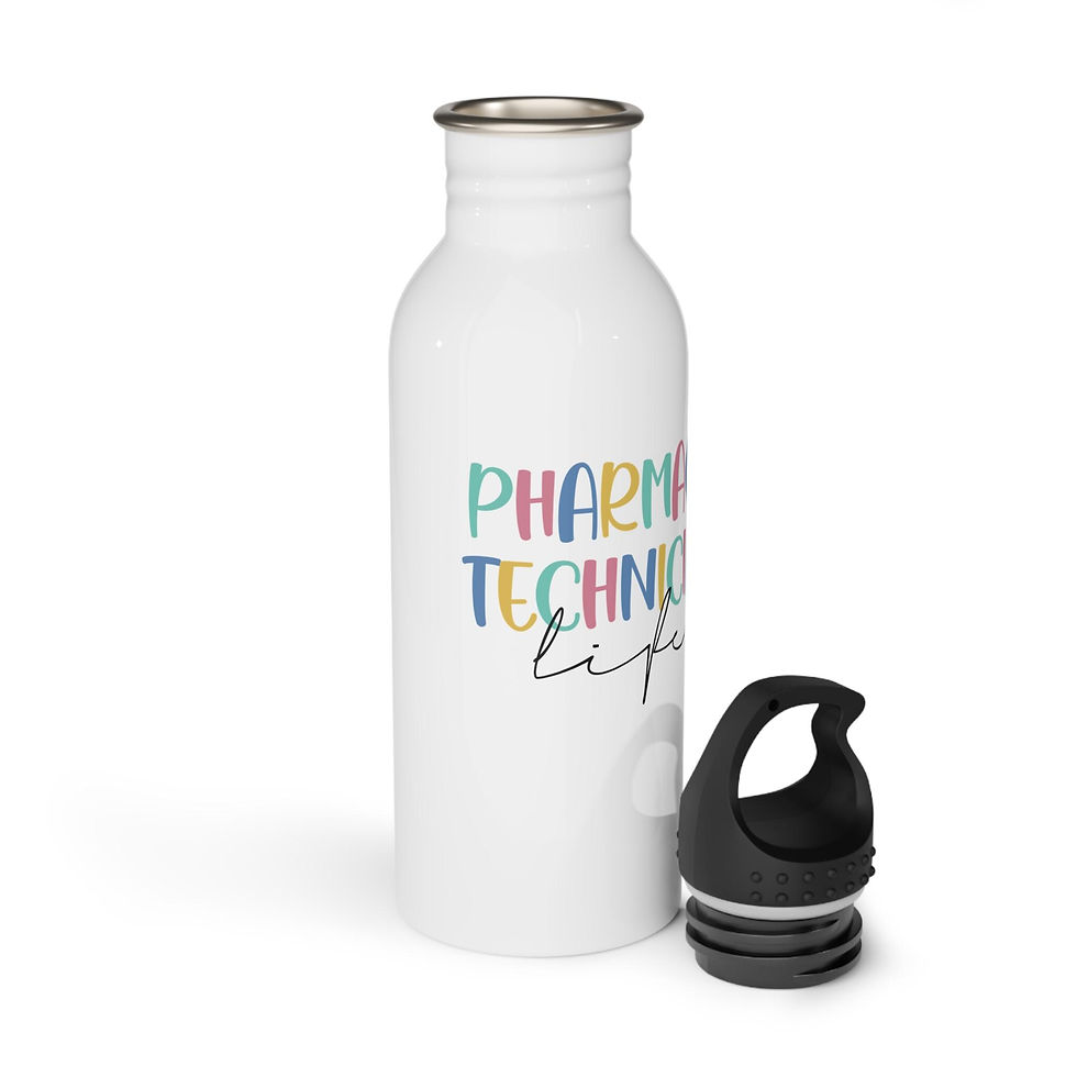 Thumbnail: Pharmacy Technician Life Stainless Steel Water Bottle