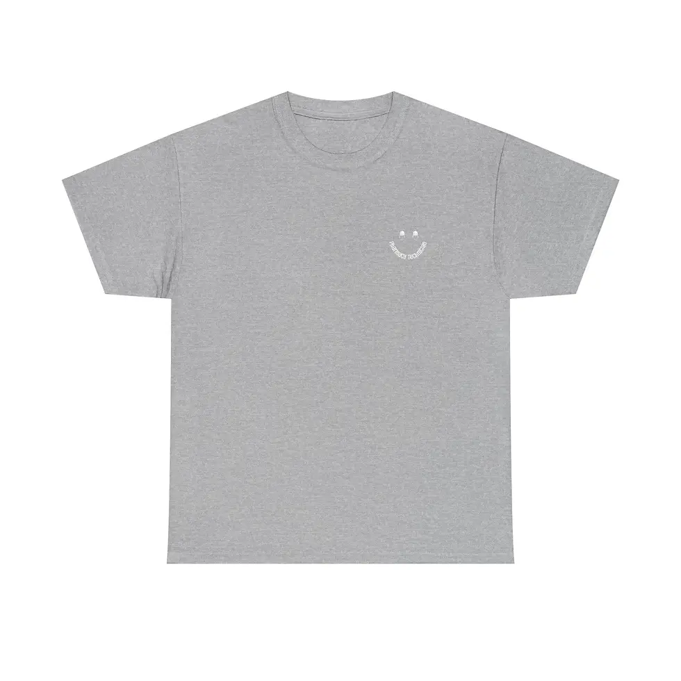 Thumbnail: Smiley Face Doodle T-Shirt | Colorful Script, Registered Pharmacy Technician
