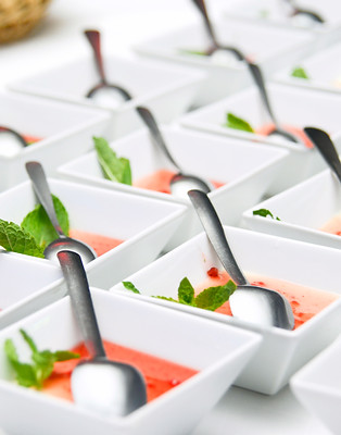 little bowls of food