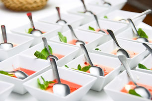 little bowls of food
