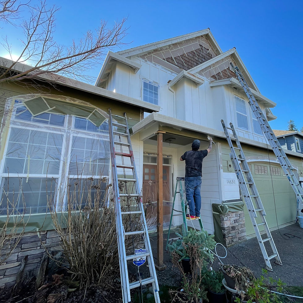 Exterior house painting Portland Oregon before and after