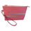 Miniatura: Clutch Coral de couro bovino e couro de Tilapia Cru