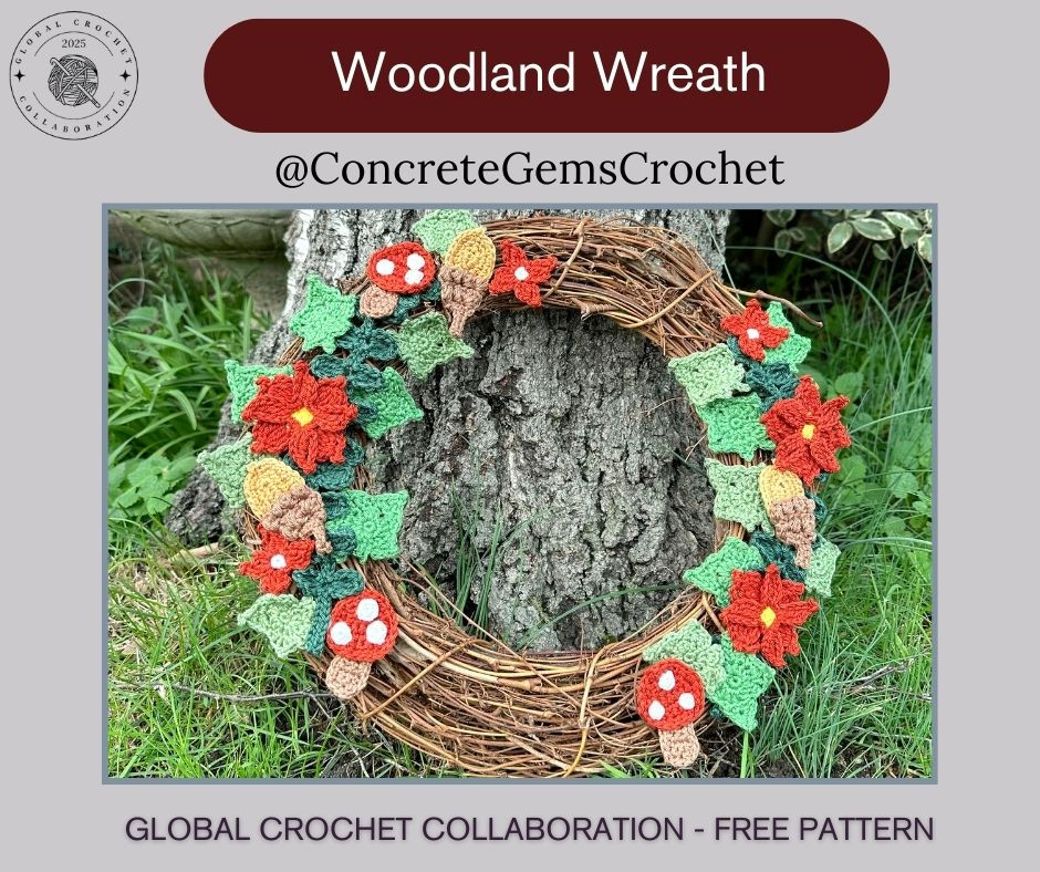 Click on above photo to be redirected to this FREE pattern on Concrete Gems Crochet's website.