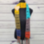 Boho Skinny Scarf styled around the neck