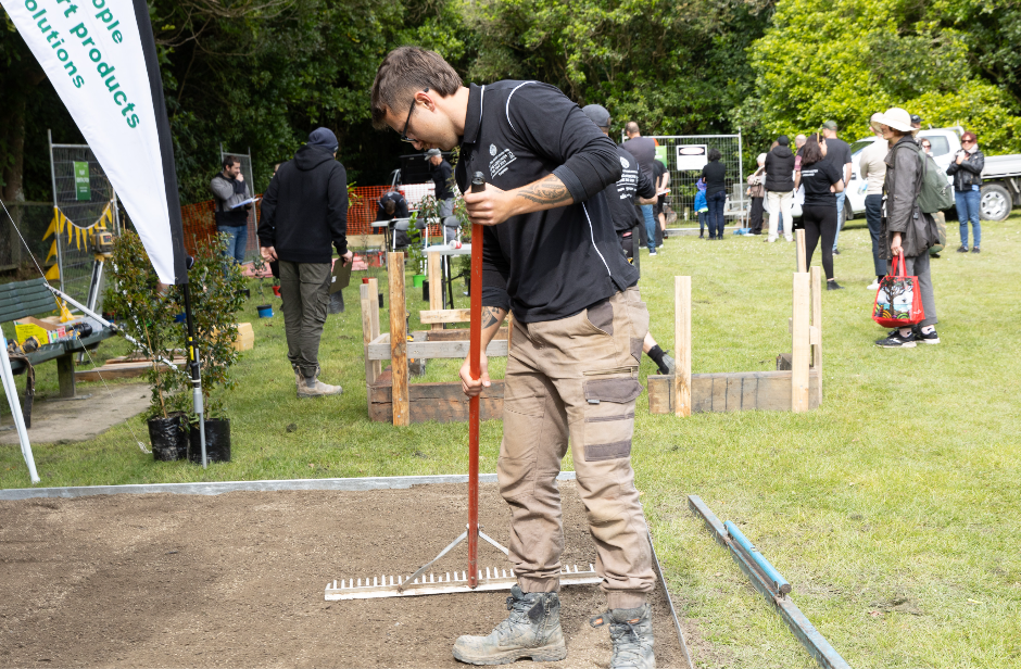 Young Landscaper of the Year in action