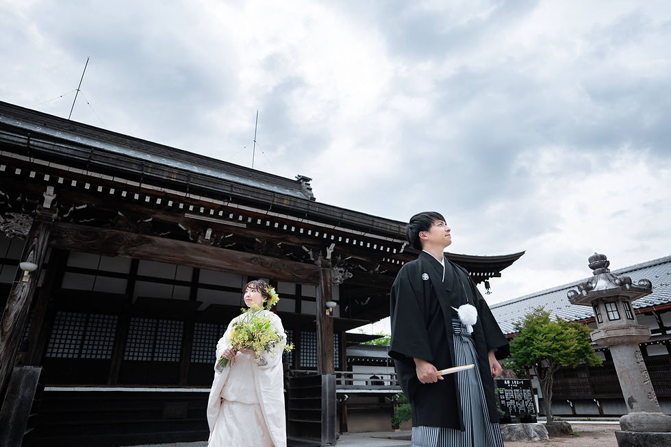 飛騨高山で撮影した結婚式和装前撮り写真