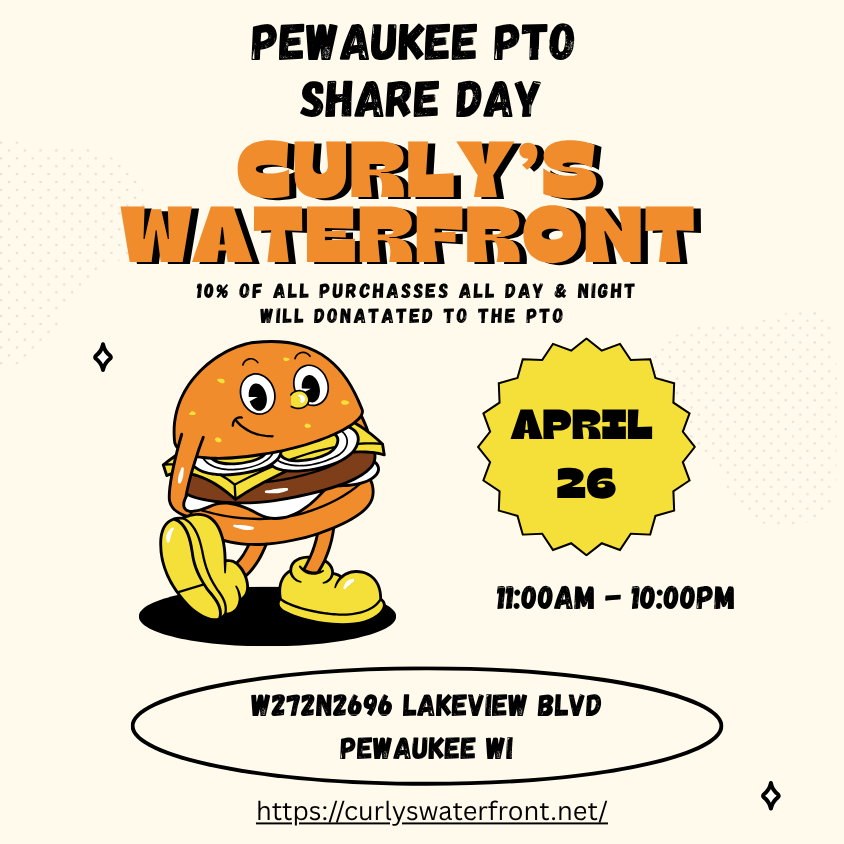 4/26 Curly's Waterfront Sports Bar & Grill Share Day!