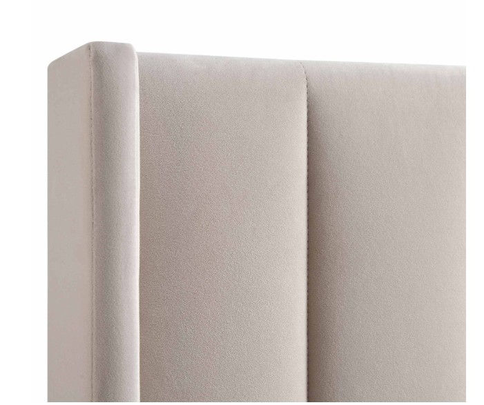 Thumbnail: Wilton Champagne Velvet Ottoman Storage Bed