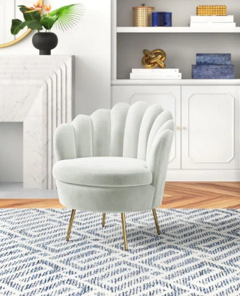 Thumbnail: Hendrix Contemporary and Classic Velvet Barrel Chair
