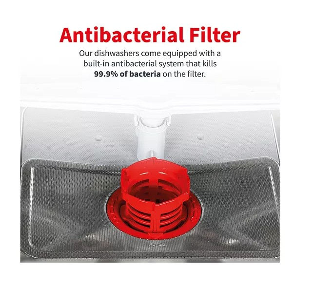 Thumbnail: SHARP QW-DX41F47EW Full-size Dishwasher - White