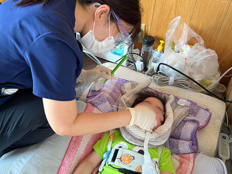 子供の訪問診療やっています（糸満　歯医者　ZEN DENTAL CLINIC）