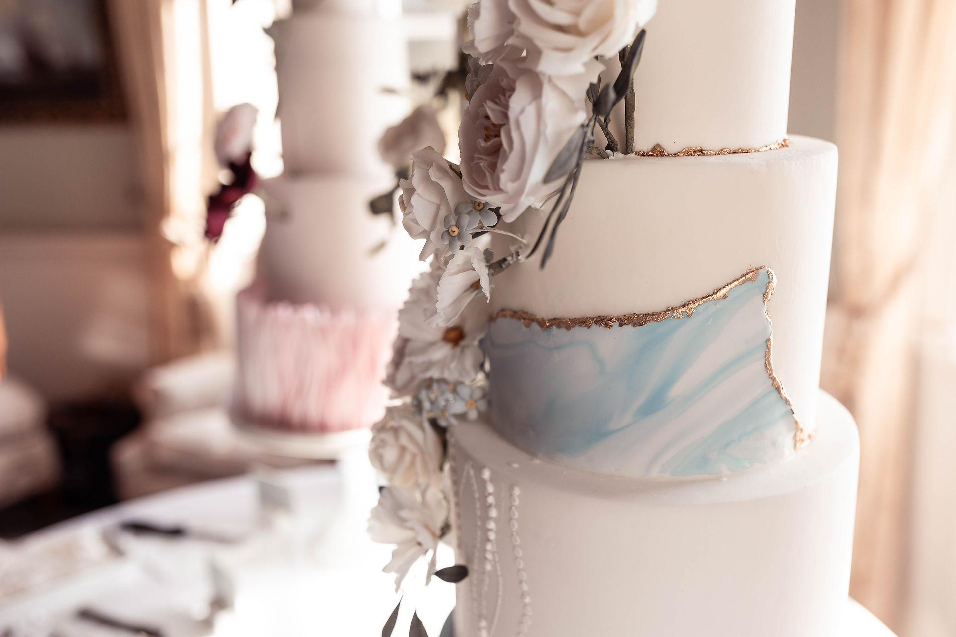 Wedding cakes at Brocket Hall, Hertfordshire