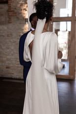 the back of the dress details