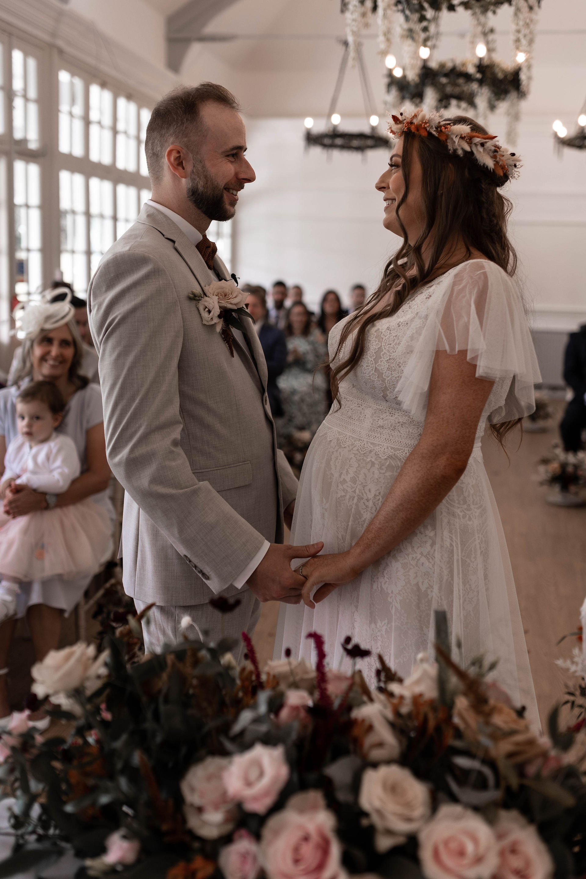 I do; the bride and Groom reciting their wedding vows