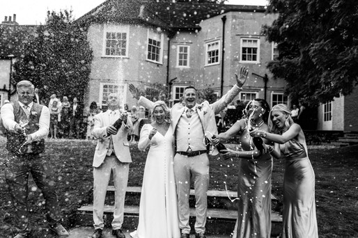 The prosecco spray high energy image in black and white