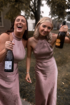 Cheers to the bridesmaids