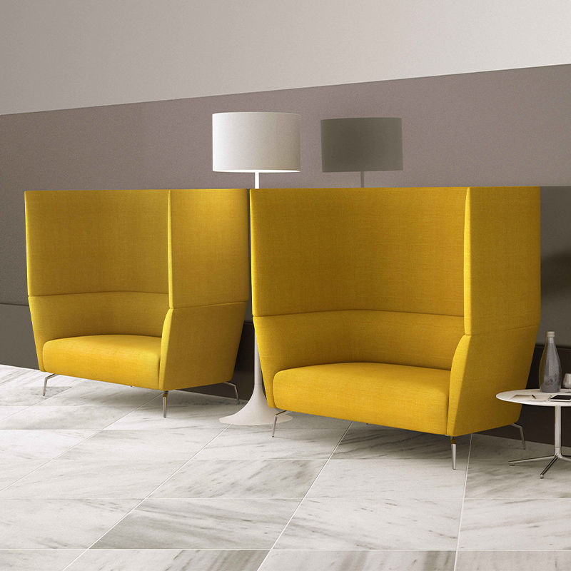 Thumbnail: Two Seater Lounge High Back Sofa