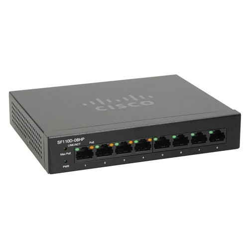 SF110D-08HP 8PORT POE DESKTOP SWITCH CISCO 4 POE PORTS CISCO SF110D-08HP-AU